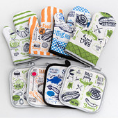 Pateicības dienas deserta druka Virtuve Cepeškrāsns Cimdu spilventiņš Mikroviļņu krāsns Pretkarstuma izolācijas paklājiņš BBQ Ēdiens Cepšanas rīki Piederumi Dekors