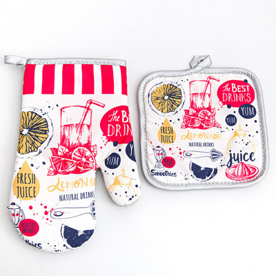 Pateicības dienas deserta druka Virtuve Cepeškrāsns Cimdu spilventiņš Mikroviļņu krāsns Pretkarstuma izolācijas paklājiņš BBQ Ēdiens Cepšanas rīki Piederumi Dekors