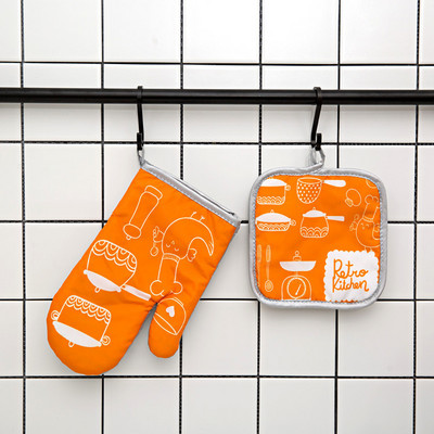 Pateicības dienas deserta druka Virtuve Cepeškrāsns Cimdu spilventiņš Mikroviļņu krāsns Pretkarstuma izolācijas paklājiņš BBQ Ēdiens Cepšanas rīki Piederumi Dekors