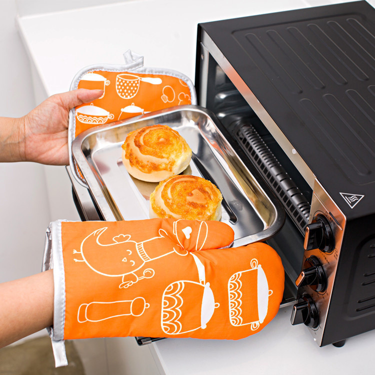 Pateicības dienas deserta druka Virtuve Cepeškrāsns Cimdu spilventiņš Mikroviļņu krāsns Pretkarstuma izolācijas paklājiņš BBQ Ēdiens Cepšanas rīki Piederumi Dekors