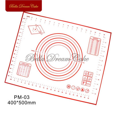Silikoninis kepimo kilimėlis tešlai kočioti „pasidaryk pats“ fondantas picos minkymo padėklas Tešlos pyragaičiai Orkaitės įklotas lakštas Tortas Įrankiai Virtuvės kepiniai