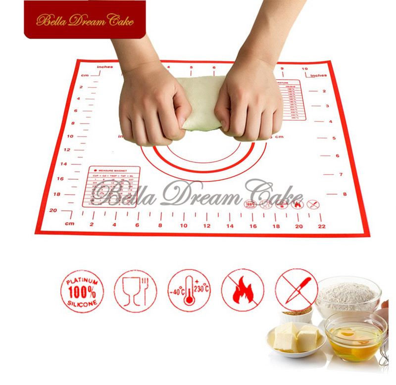 Silikoninis kepimo kilimėlis tešlai kočioti „pasidaryk pats“ fondantas picos minkymo padėklas Tešlos pyragaičiai Orkaitės įklotas lakštas Tortas Įrankiai Virtuvės kepiniai