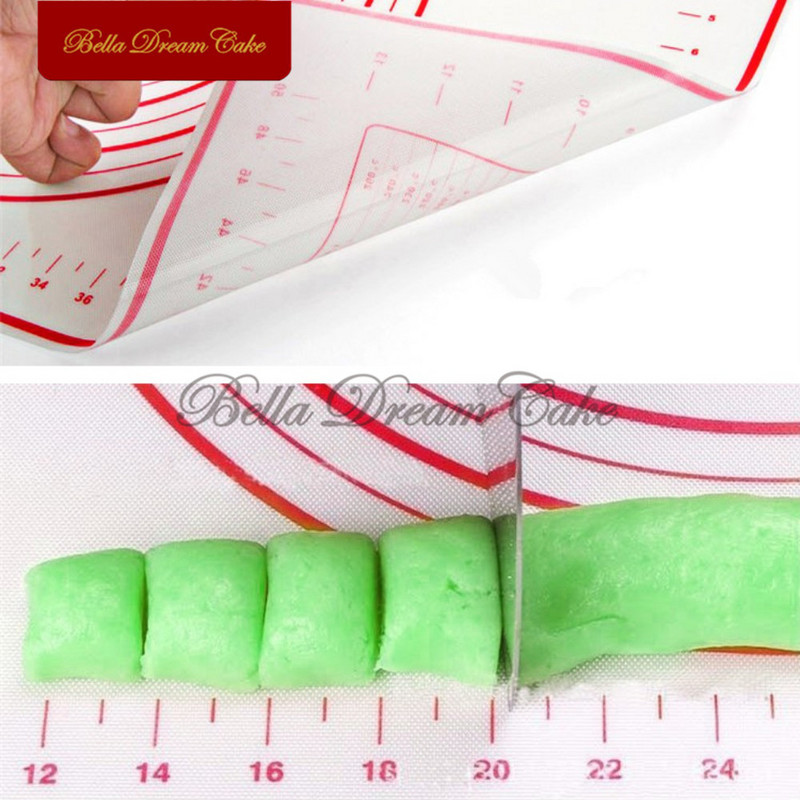 Silikoninis kepimo kilimėlis tešlai kočioti „pasidaryk pats“ fondantas picos minkymo padėklas Tešlos pyragaičiai Orkaitės įklotas lakštas Tortas Įrankiai Virtuvės kepiniai