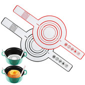 1 gab Silikona cepšanas paklājiņš ar garu rokturi, nepiedegošs maizes mīcīšanas spilventiņš Mīklas pārnešanas paliktnis Maizes izstrādājumi Virtuves gatavošanas rīks