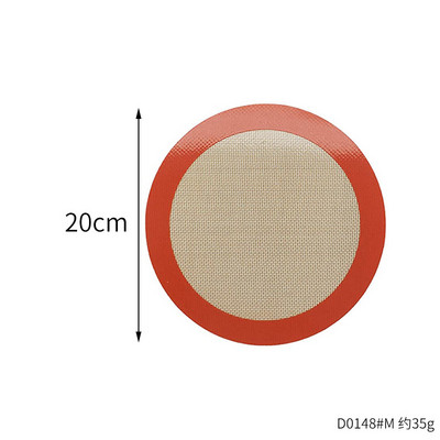 Nelipīga, apaļa silikona cepšanas paklāja panna konditorejas izstrādājumiem, karstumizturīgam kūku ieliktnim Macaron maizes cepšanai cepeškrāsns gaisa cepšanas ierīces piederumiem