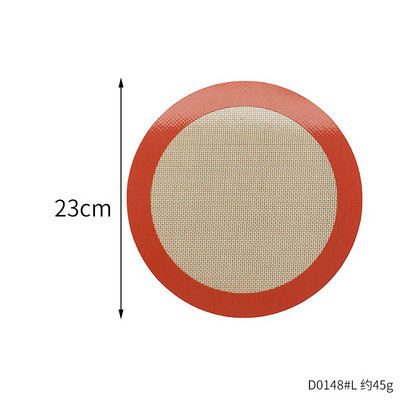 Nelipīga, apaļa silikona cepšanas paklāja panna konditorejas izstrādājumiem, karstumizturīgam kūku ieliktnim Macaron maizes cepšanai cepeškrāsns gaisa cepšanas ierīces piederumiem