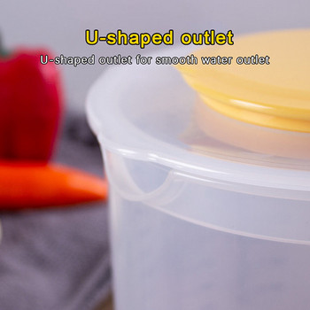 1 бр. 2,5 л мерителна чаша за печене с голям капацитет Везна Кухненска купа за смесване с капак Прозрачна пластмасова чаша за смесване за домашни инструменти