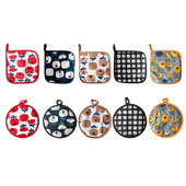 2db/készlet Mikrohullámú sütőkesztyű edényfogó Konyhai frottír szigetelőpárna kesztyűszőnyeg BBQ sütéshez forrázásgátló kesztyű