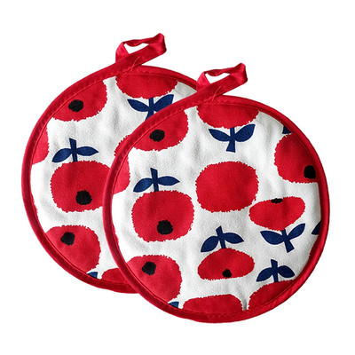 2db/készlet Mikrohullámú sütőkesztyű edényfogó Konyhai frottír szigetelőpárna kesztyűszőnyeg BBQ sütéshez forrázásgátló kesztyű