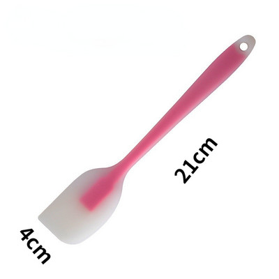 1 vnt silikoninis grandiklis kreminis grandiklis pyrago grandiklis kepimo įrankis pusiau permatoma rankena, atspari aukštai temperatūrai