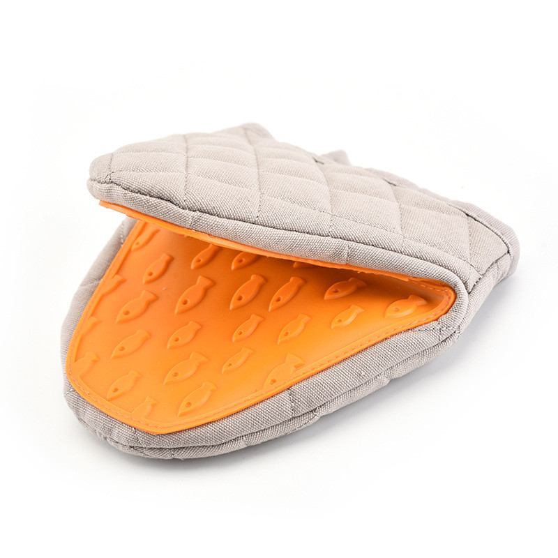 1 gab kokvilnas silikona cepeškrāsns cimdu karstumizturīga izolācija virtuves mikroviļņu krāsns cimdu cepeškrāsns dūraiņi rokas klipsis cepšanai gatavošanai