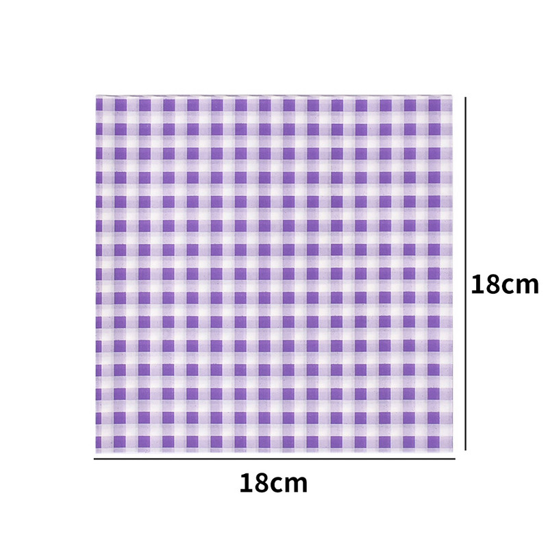 100 db Eldobható olajálló viaszpapír kockás hamburger palacsinta szendvics csomagolópapír élelmiszer minőségű sütőpapír