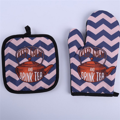 Virtuve Creative Kokvilnas mikroviļņu krāsns cimds mājsaimniecības gatavošanas izolācijas paliktņi pretpiedeguma cimdi cepšanai, karstumizturīgs katlu paliktnis