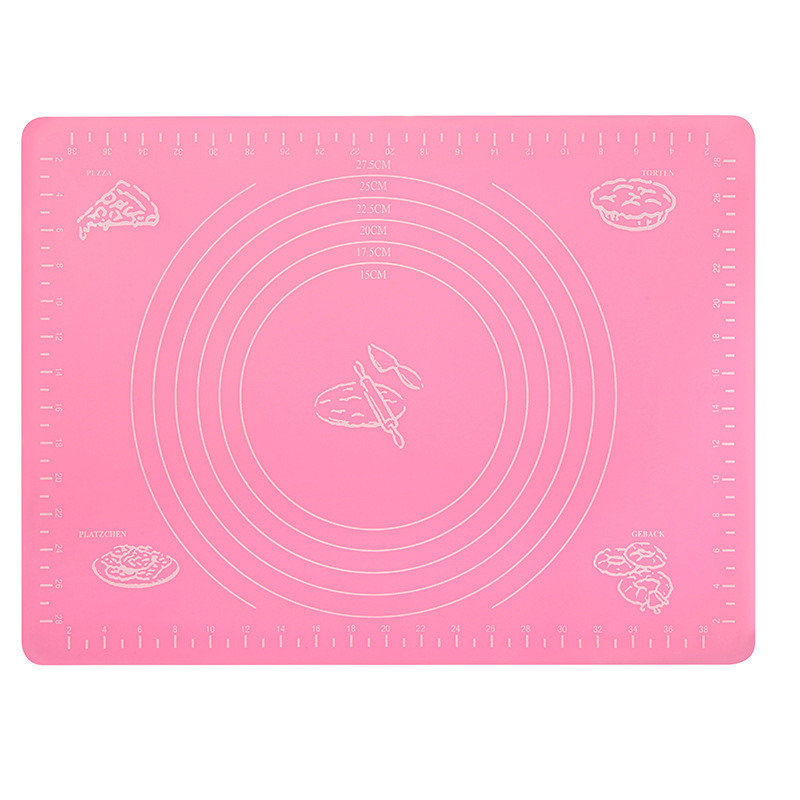 Szilikon tésztadagasztó szőnyeg hőálló szőnyeg alátét, magas hőmérsékletnek ellenálló, csúszásmentes szilikon szőnyeg sütőkiegészítők