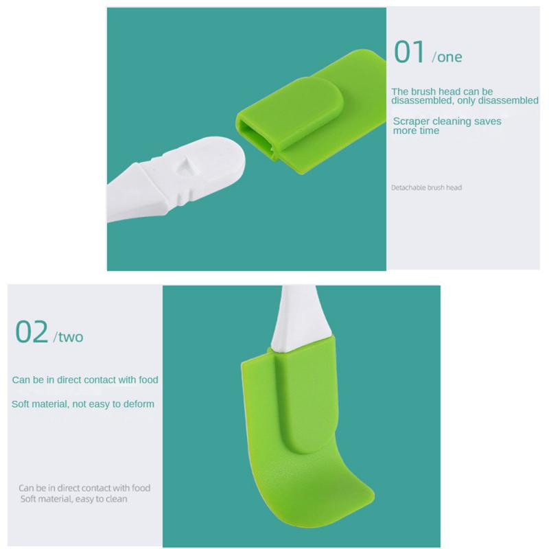 Silikoninė mentele pailgintos rankenos pyrago kremas Mentele sviesto mentele Nelipni virtuvės kepimo semtuvas karščiui atsparūs pyrago reikmenys