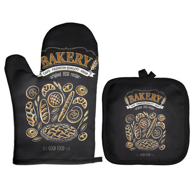 Jauns maizes kūku raksts virtuves cepeškrāsns dūraiņi mājsaimniecības mikroviļņu krāsns cimds podu turētājs paklājiņš cepšanai piederumi, poliestera gatavošanas rīki