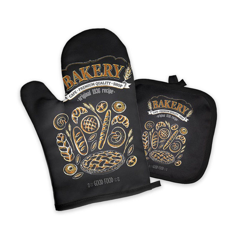 Jauns maizes kūku raksts virtuves cepeškrāsns dūraiņi mājsaimniecības mikroviļņu krāsns cimds podu turētājs paklājiņš cepšanai piederumi, poliestera gatavošanas rīki