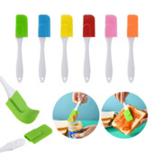 Virtuvinė silikoninė mentele permatoma tešlai kepti. Grietinėlė Karščiui atsparūs įrankiai Kepimo pyragų šepečiai Kepimo tešlos gaminiai