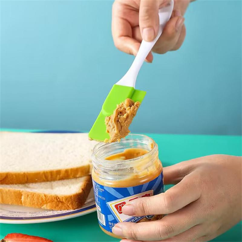 Virtuvinė silikoninė mentele permatoma tešlai kepti. Grietinėlė Karščiui atsparūs įrankiai Kepimo pyragų šepečiai Kepimo tešlos gaminiai