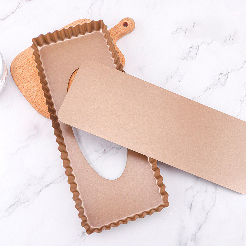 Ruudukujulised mittekleepuvad pannid Süsinikterasest koogipirukavorm Eemaldatav põhjaga koogipann Ahi küpsetusplaat Nõu Kondiitritooted Küpsetusnõud