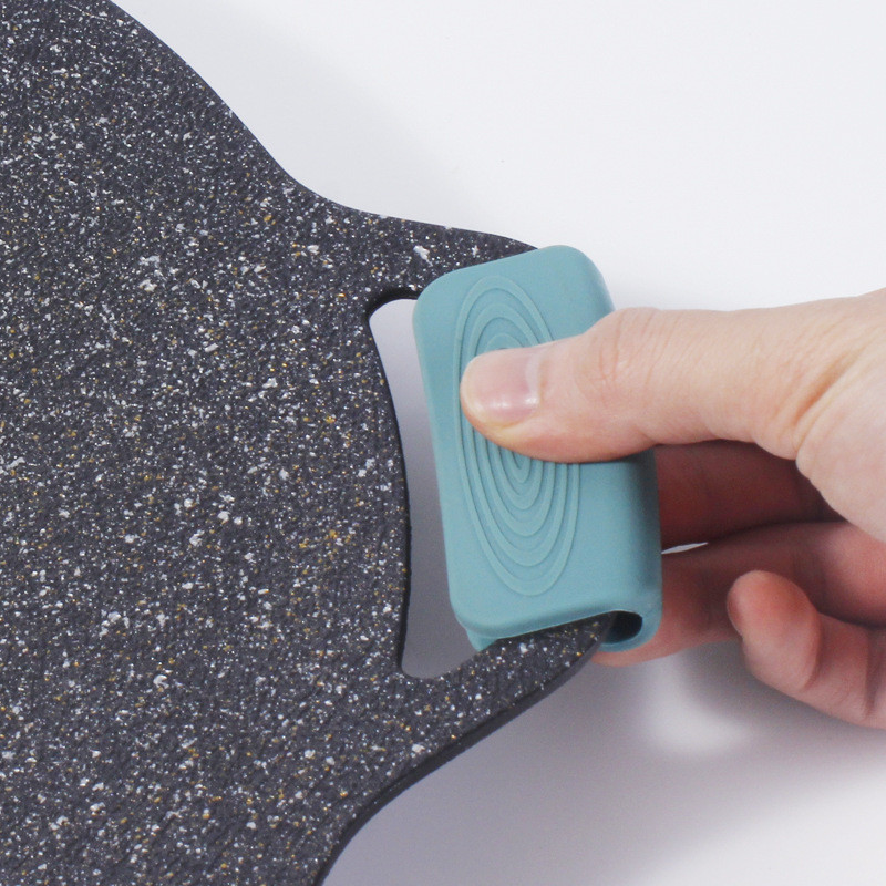 1 pāris Pretpiedeguma neslīdošs silikona katla roktura vāks siltumizolācijas roktura vāks Virtuves trauku turētāji pārsegs virtuves piederumi