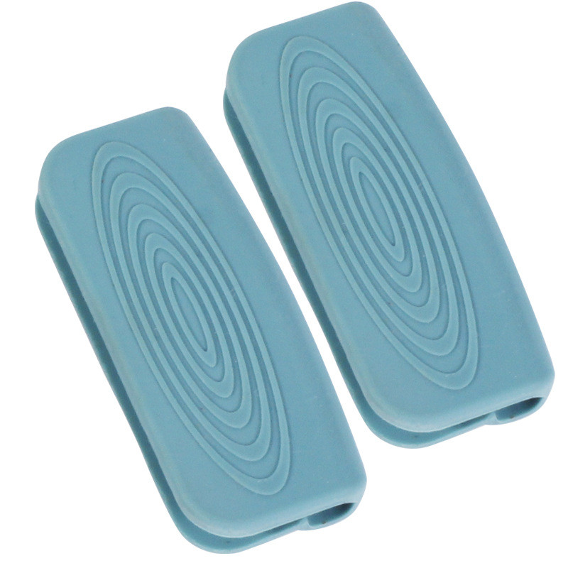 1 pāris Pretpiedeguma neslīdošs silikona katla roktura vāks siltumizolācijas roktura vāks Virtuves trauku turētāji pārsegs virtuves piederumi