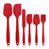 Maisto klasės silikoninės mentelės virtuvės reikmenų rinkinys, skirtas kepimui, karščiui atsparūs guminiai virtuvės reikmenys