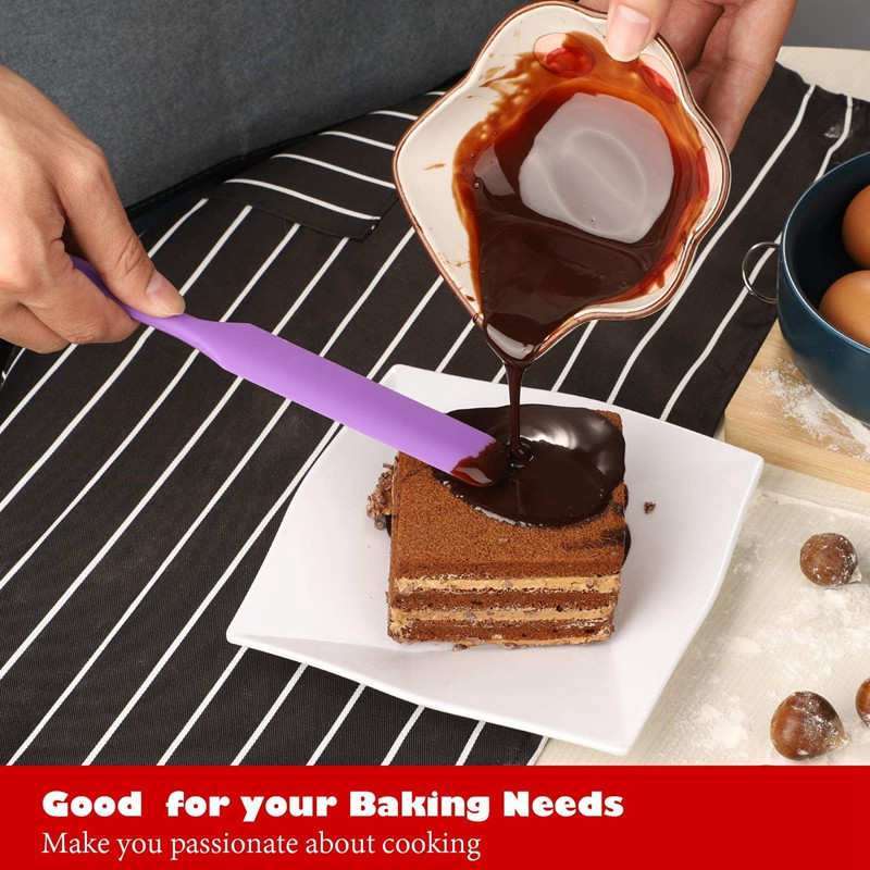 Maisto klasės silikoninės mentelės virtuvės reikmenų rinkinys, skirtas kepimui, karščiui atsparūs guminiai virtuvės reikmenys