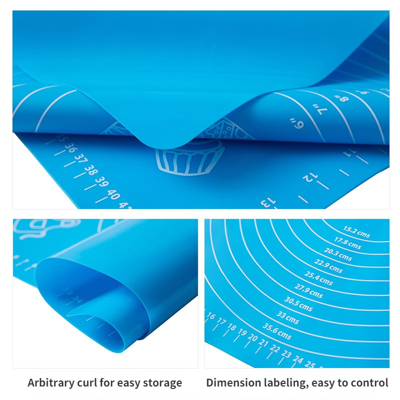 Silikona cepešpaklājs Mīcīšanas mīklas paklājiņš Picas kūku loksnes oderējums Virtuves gatavošana Grils Ierīces Cepšanas piederumi Galda paklāji Paklāji Konditorejas izstrādājumi