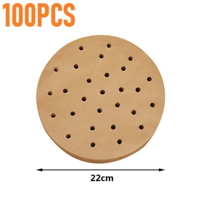 Grils Manga Air Fryer Grila papīrs Papīra oderējums Cepšanas piederumi Vienreizējās lietošanas eļļas necaurlaidīgas veidnes cepšanai Gaisa papīram Ninja Fryer