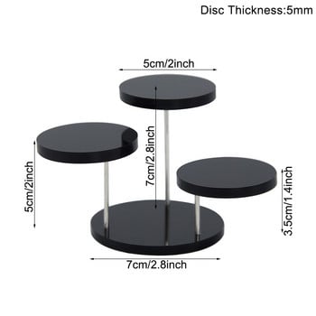 Многослойна акрилна поставка за пръстени, стойка за обеци, държач за бижута, поставка за торта, поставка за десерти, парти, поставка за сватбена торта, украса за бебешки душ