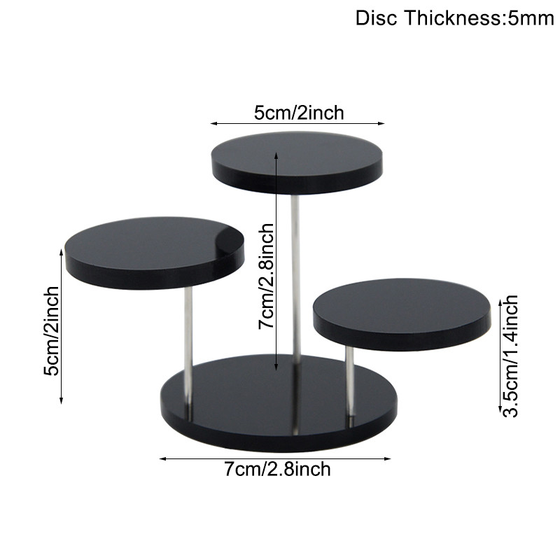 Daudzslāņu akrila gredzenu displeja statīvs auskaru rotaslietu turētājs kūku desertu plaukts kāzu kūku statīvs bērnu dušas dekorēšana