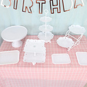 Születésnapi tortaállvány Tortatartó-kijelző Cupcake-tartó Uzsonna Gyümölcstányér Esküvői Party tálca Desszert Konyhai Szerszám Asztaldísz