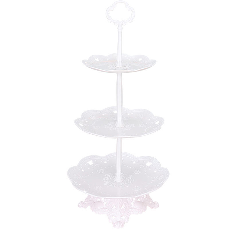 Születésnapi tortaállvány Tortatartó-kijelző Cupcake-tartó Uzsonna Gyümölcstányér Esküvői Party tálca Desszert Konyhai Szerszám Asztaldísz