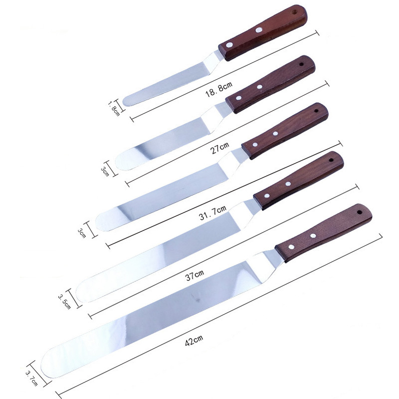 4/6/8/10/12 colių torto sviesto nerūdijančio plieno kreminė mentele tortams pasidaryk pats. Virtuvė Kepimo ir konditerijos gaminiai Tortų dekoravimo įrankiai