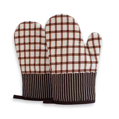 2GB Mikroviļņu krāsns speciāli cepšanas cimdi radošās virtuves neslīdoši augstas temperatūras izturīgi sabiezināti pretpiedeguma cimdi