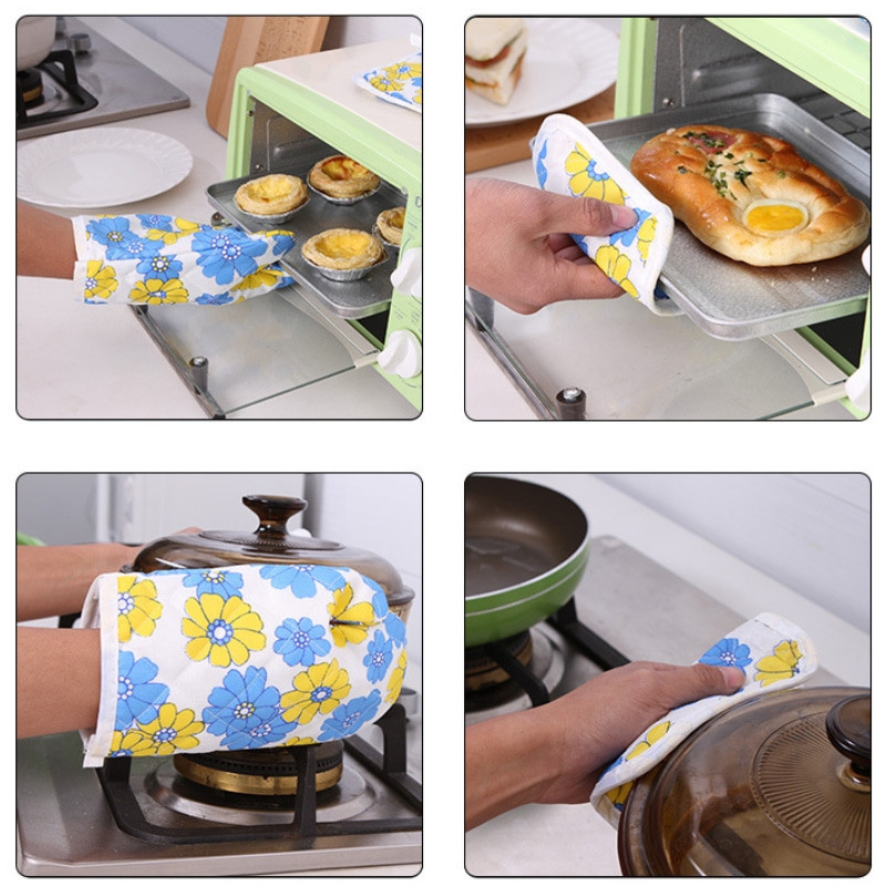 Virtuves cimdi Izolācijas paliktnis Gatavošana mikroviļņu krāsnī Cimdi cepšana BBQ cepeškrāsns katlu turētāji Cepeškrāsns dūraiņi Podu turētāja paliktnis Virtuves divdaļīgs komplekts