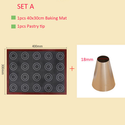 Mikro perforuotas silikoninis kepimo kilimėlis sausainių Eclairs Macaron nepridegantis orkaitės grilis konditerijos kepimo kilimėlis konditerijos reikmenų įrankis
