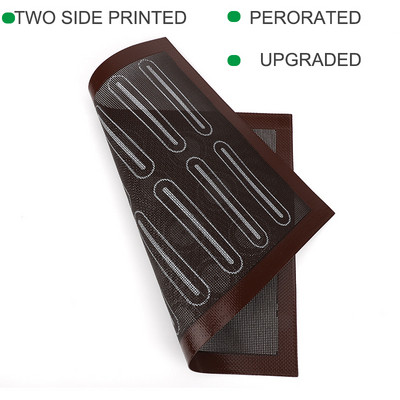 Mikro perforuotas silikoninis kepimo kilimėlis sausainių Eclairs Macaron nepridegantis orkaitės grilis konditerijos kepimo kilimėlis konditerijos reikmenų įrankis