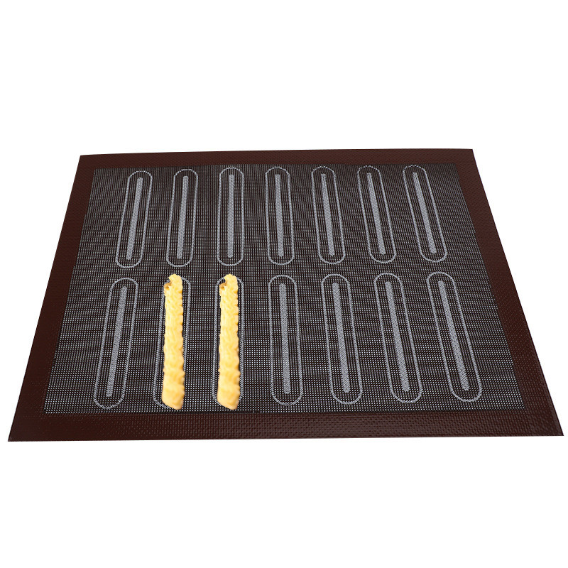 Mikro perforuotas silikoninis kepimo kilimėlis sausainių Eclairs Macaron nepridegantis orkaitės grilis konditerijos kepimo kilimėlis konditerijos reikmenų įrankis