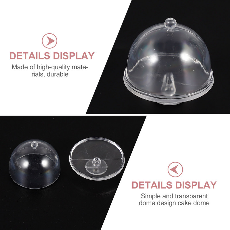 Kūkas mini statīvs kupols Cupcake šķīvju vāka turētājs displeja vāks virtuves svari 12 aksesuāri kupoli paplāte mazs trauks sviests auglis