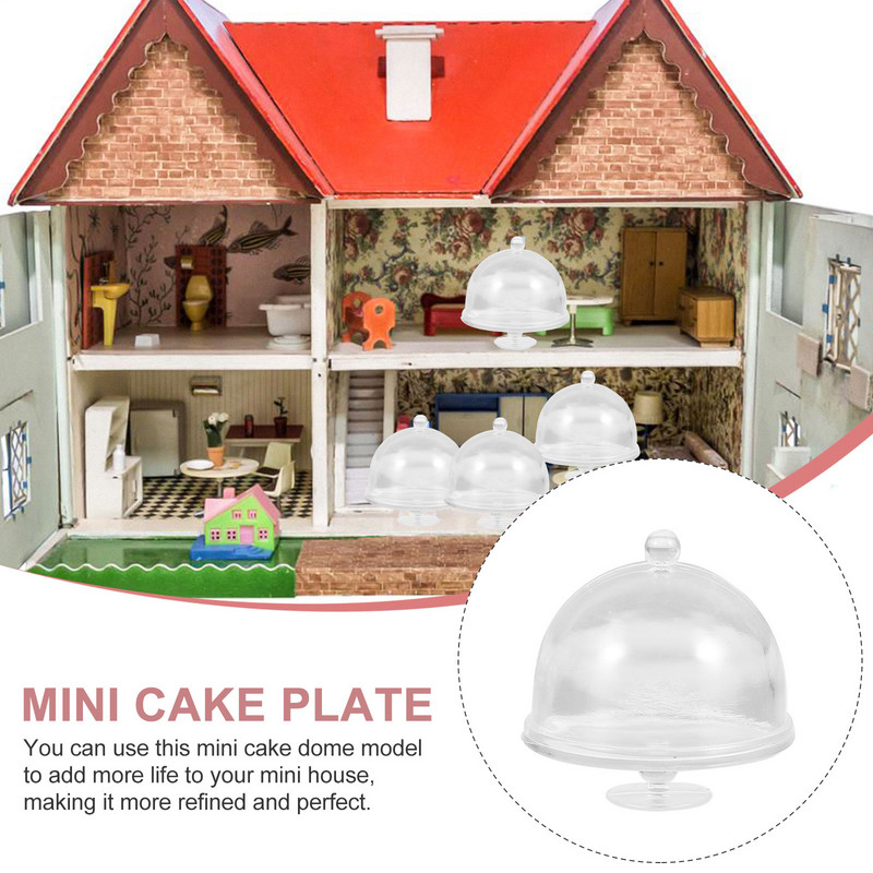 Kūkas mini statīvs kupols Cupcake šķīvju vāka turētājs displeja vāks virtuves svari 12 aksesuāri kupoli paplāte mazs trauks sviests auglis