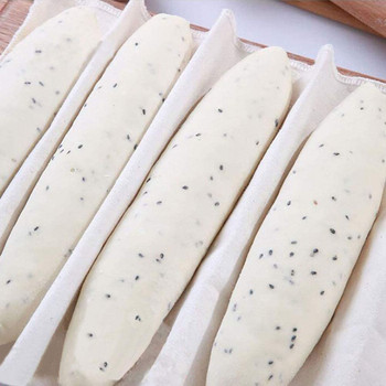 Λινό ύφασμα που αποδεικνύεται ψωμί Μπαγκέτα λινάρι Ύφασμα ψησίματος Ζυμωμένη ζύμη Ψητοπωλεία Τηγάνια Ζαχαροπλαστική Ψήσιμο Εργαλεία κουζίνας