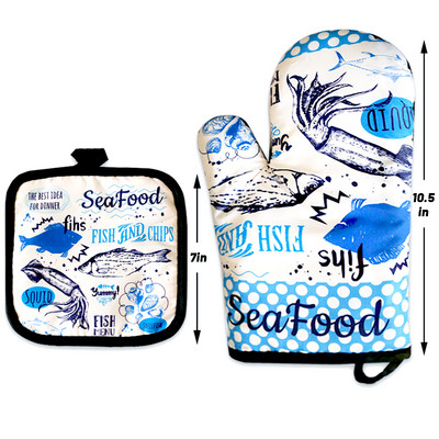 Pielāgot karikatūras mikroviļņu cimdu katlu turētāja cimdi dūraiņi virtuves katlu turētāja paklājiņš BBQ izolācijai cimdi karsti cepeškrāsns dūraiņi cepšanai