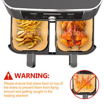 Хартия Air Аксесоари за еднократна употреба Фритюрник Foodi Ninja Oilproof Liner Baking Airfryer Rectangle For Mat Водоустойчив печене Незалепващо