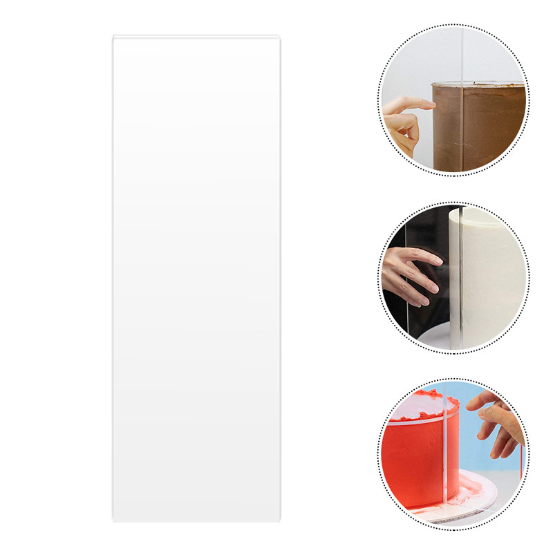 Átlátszó tortakrém kaparó torta készítés kaparó téglalap alakú akril torta sütéshez eszköz Torta díszítő eszközök Konyhai eszközök