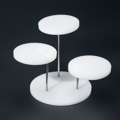 3/12 dėklo keksų stovas Akrilinis stovas papuošalams/kekselių desertų lentynai Vestuvių gimtadienio vakarėlis, tinkamas smulkiems daiktams