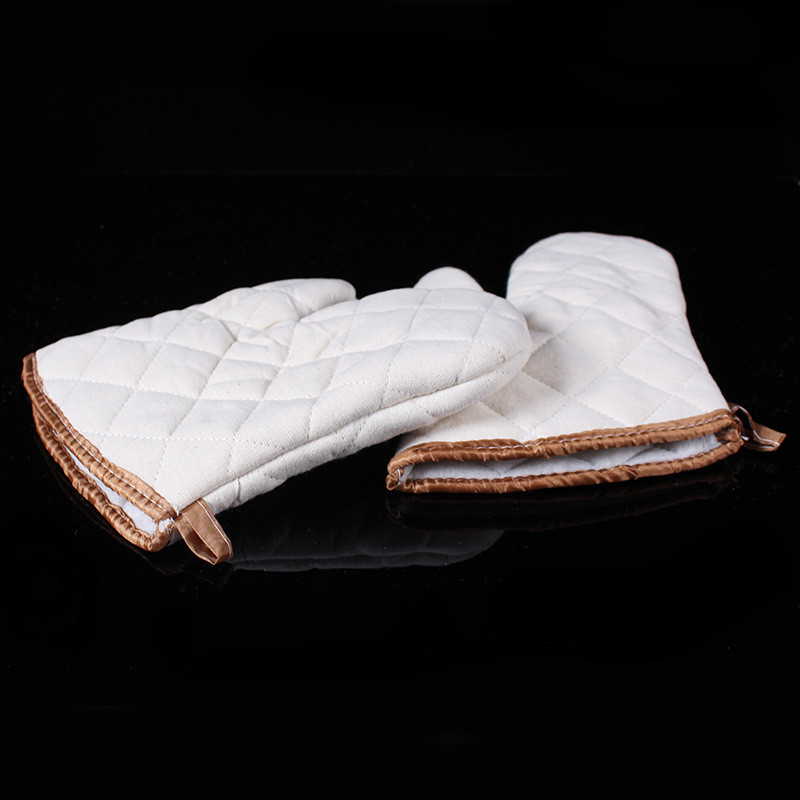 1 pāris karstumizturīgs sabiezinātas kokvilnas virtuves grils, cepeškrāsns, cimds, gatavošana, grila cimdi, cepeškrāsns cimdi cepšanas piederumi