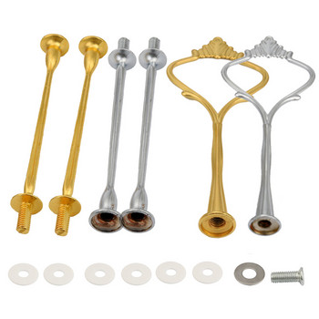 Crown 3 Tier Cake Cupcake Plate Stand Handle Hardware Fitting Holder for Fruit Tray Cake Plate Home Kitchen Dining Cake Tool