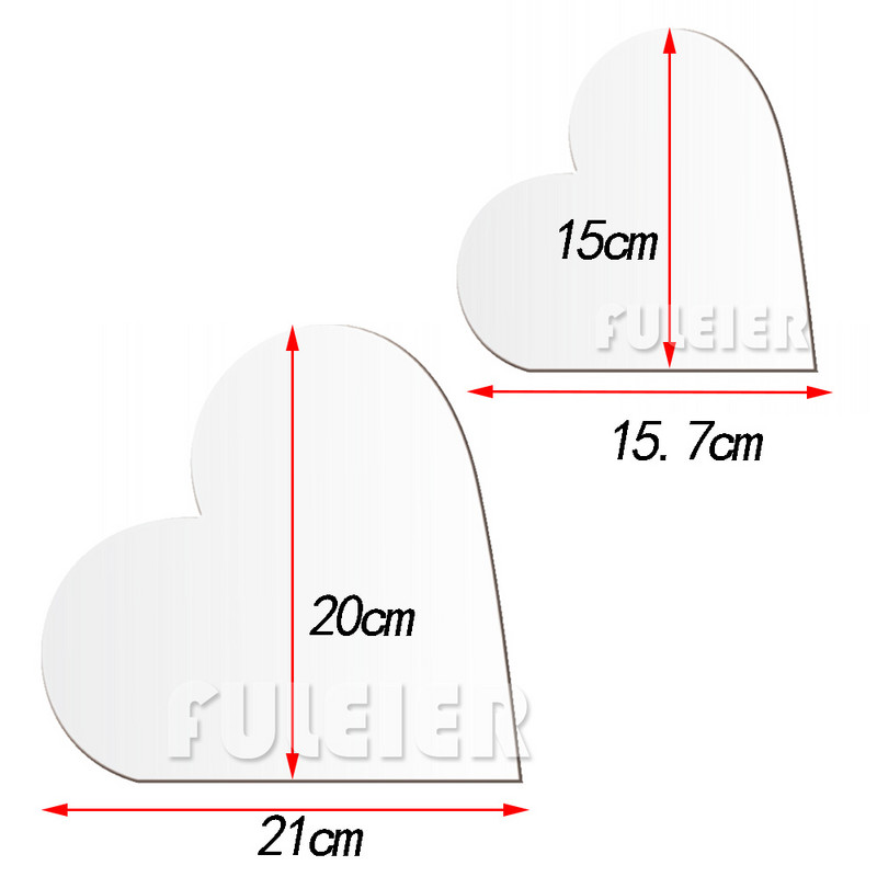 Sirds formas akrila kūku diski Caurspīdīgi Valentīna dienai DIY Art Tukša dēļa kūkas rīks Paplātes statīvs kūkas augšdaļas dekorēšanai